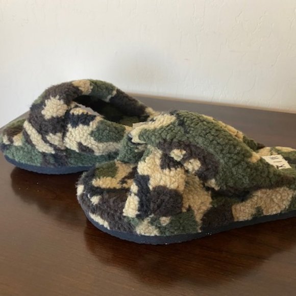 Mix No.6 Amatta Faux Shearling Slipper Camouflage Size 5M - Picture 3 of 11